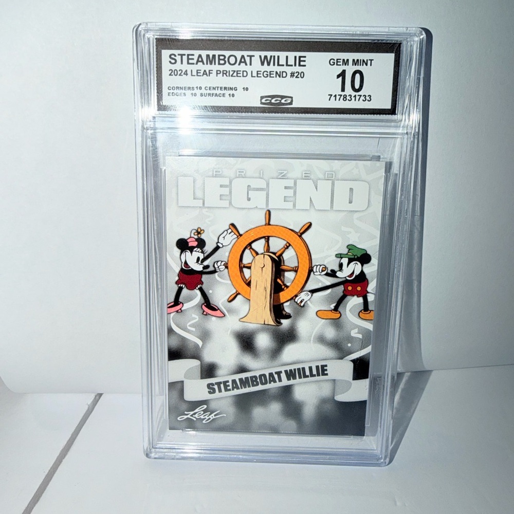 Steamboat Willie Prized Legend Graded Card - (Black, White, Orange)